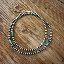 Dainty Navajo Pearl Kingman Turquoise Choker