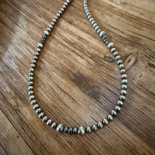 Sterling Navajo Pearl Hematite Necklace