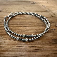 Sterling Navajo Pearl Hematite Necklace