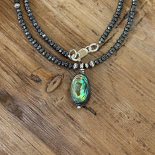 Hematite Navajo Pearl Abalone Necklace