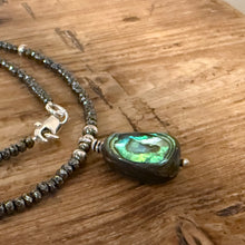 Hematite Navajo Pearl Abalone Necklace