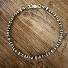 Sterling Navajo Pearl Ankle Bracelet