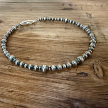 Sterling Navajo Pearl Ankle Bracelet