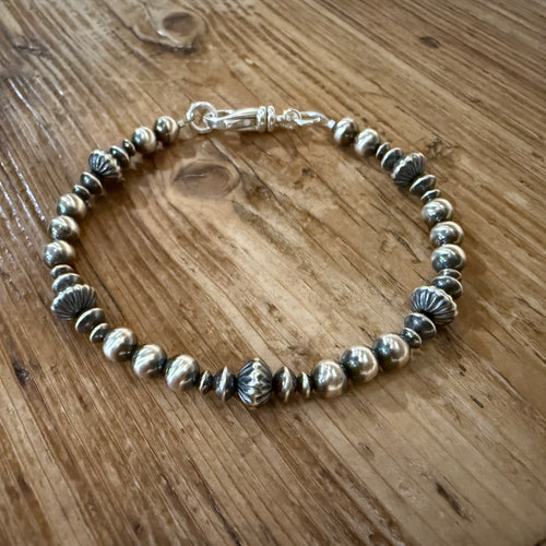 Sterling Navajo Pearl Bracelet