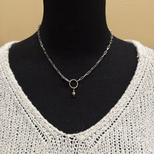 Sterling Silver 14K Yellow Gold Circle Necklace