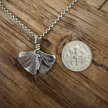 Sterling Ginkgo Leaf Necklace