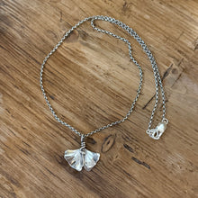 Sterling Ginkgo Leaf Necklace
