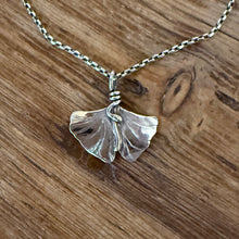 Sterling Ginkgo Leaf Necklace
