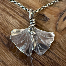 Sterling Ginkgo Leaf Necklace