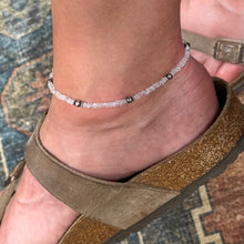 Moonstone Navajo Pearl Ankle Bracelet