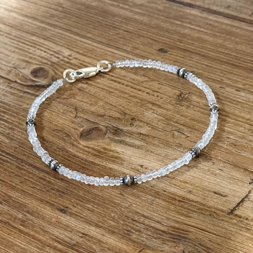 Moonstone Navajo Pearl Ankle Bracelet