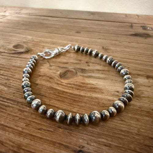 Sterling Silver Navajo Pearl Bracelet