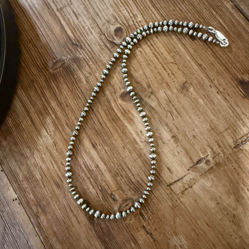 Sterling Navajo Pearl Necklace