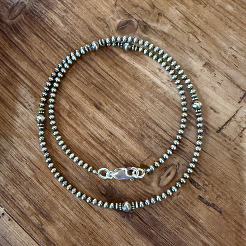 Sterling Navajo Pearl Necklace