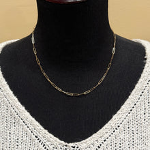 Gold Filled Paperclip Chain Necklace