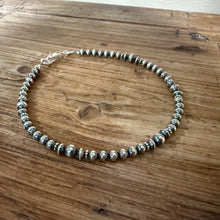 Sterling Navajo Pearl Ankle Bracelet
