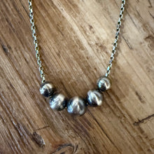Floating Navajo Pearl Necklace
