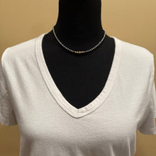 Sterling Navajo Pearl and 14K Yellow Gold Necklace