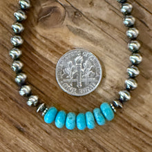Navajo Pearl and Kingman Turquoise Bracelet