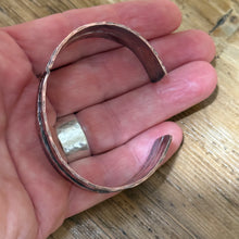 Hammered Copper Cross Cuff Bracelet