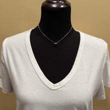 Floating Sterling Cylinder Bead Necklace