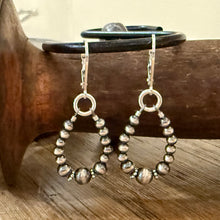 Sterling Navajo Pearl Dangle Earrings