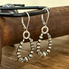 Sterling Navajo Pearl Dangle Earrings