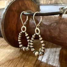 Sterling Navajo Pearl Dangle Earrings