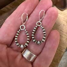 Sterling Navajo Pearl Dangle Earrings