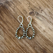 Sterling Navajo Pearl Dangle Earrings