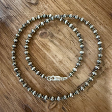 Sterling Navajo Pearl Necklace