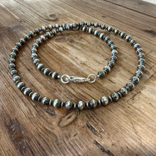 Sterling Navajo Pearl Necklace