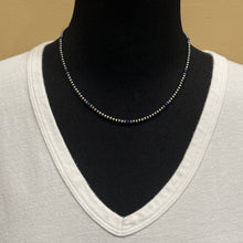 Sterling Navajo Pearl and Lapis Necklace