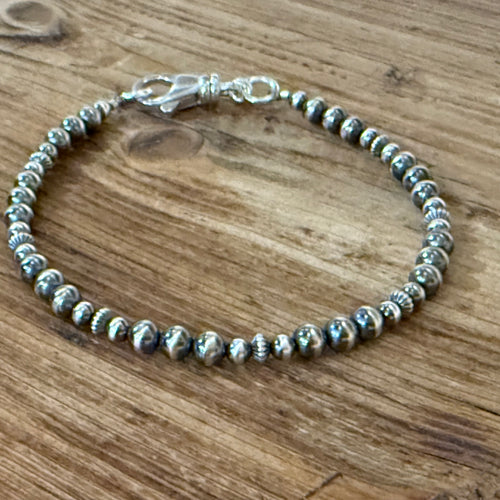 Sterling Navajo Pearl Bracelet