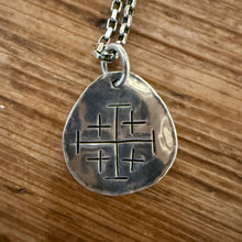 Sterling Jerusalem Cross Necklace