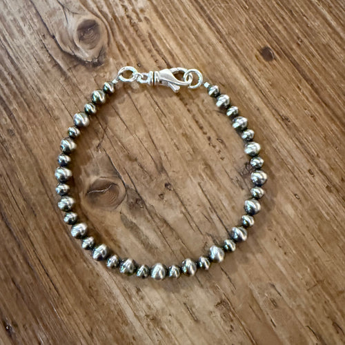 Sterling Navajo Pearl Bracelet