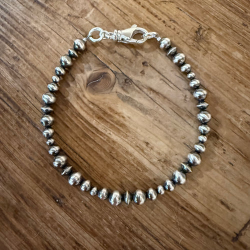 Sterling Navajo Pearl Bracelet