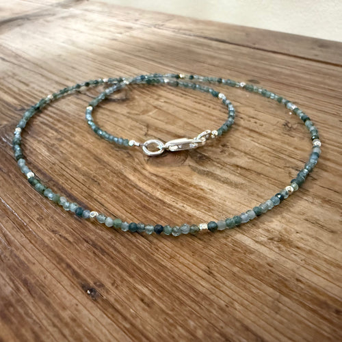 Natural Pariaba Blue Tourmaline Necklace