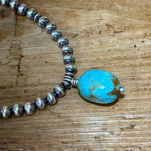 Sterling Navajo Pearl & Turquoise Necklace