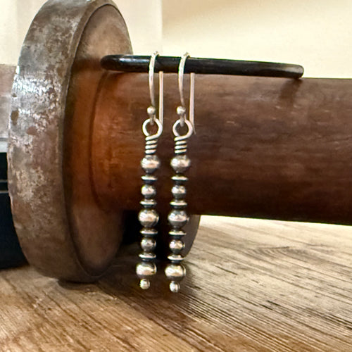 Sterling Navajo Pearl Earrings