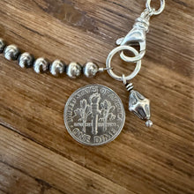 Sterling Navajo Pearl Bracelet With Charm