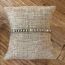 Sterling Navajo Pearl & 14K Gold Bracelet