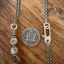 Petrified Wood Opal & Sterling Silver Necklace