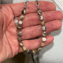 Petrified Wood Opal & Sterling Silver Necklace