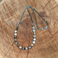 Petrified Wood Opal & Sterling Silver Necklace