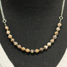 Petrified Wood Opal & Sterling Silver Necklace