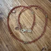 Mozambique Garnet & Navajo Pearl Necklace