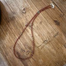 Mozambique Garnet & Navajo Pearl Necklace