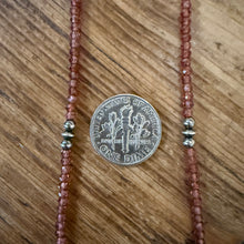 Mozambique Garnet & Navajo Pearl Necklace
