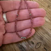 Mozambique Garnet & Navajo Pearl Necklace